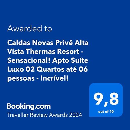 Caldas Novas Prive Alta Vista Thermas Resort - Sensacional! Apto Suite Luxo 02 Quartos Ate 06 Pessoas - Incrivel! Luaran gambar